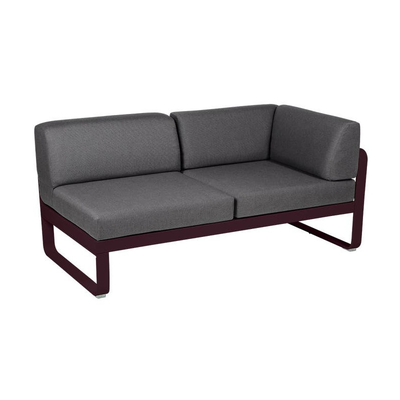 Module d'angle Droit 2 Places Bellevie gris graphite