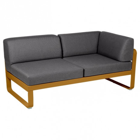 Module d'angle Droit 2 Places Bellevie gris graphite