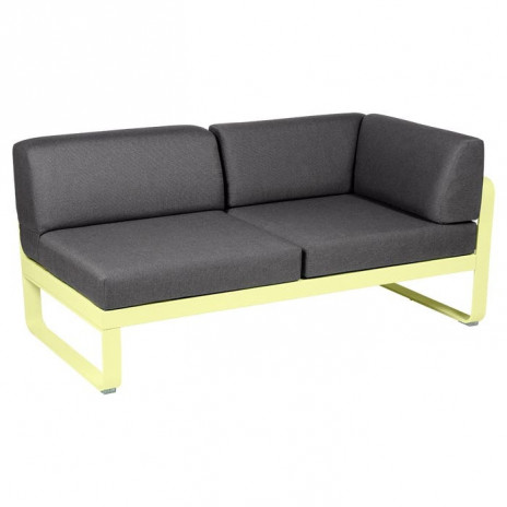 Module d'angle Droit 2 Places Bellevie gris graphite