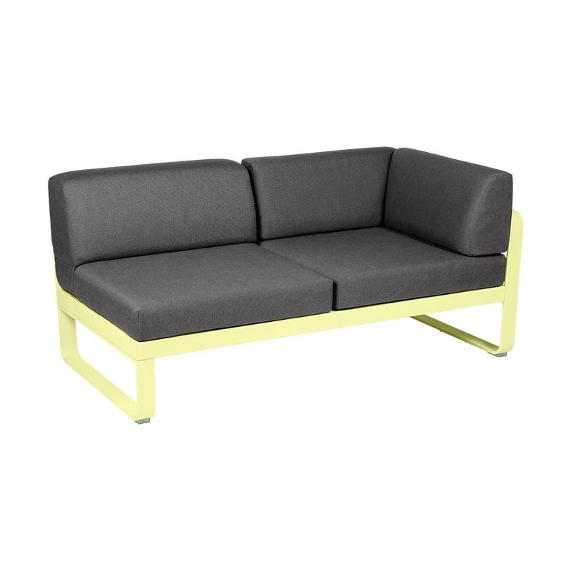 Module d'angle Droit 2 Places Bellevie gris graphite