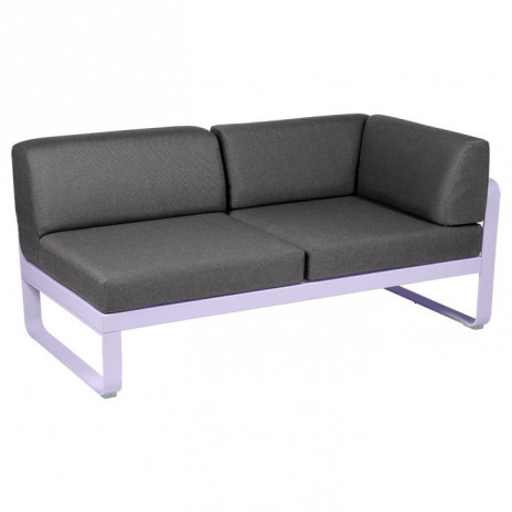 Module d'angle Droit 2 Places Bellevie gris graphite