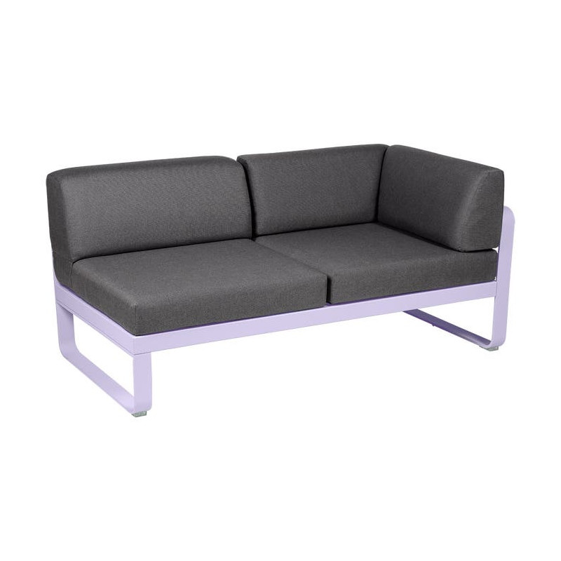 Module d'angle Droit 2 Places Bellevie gris graphite