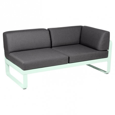 Module d'angle Droit 2 Places Bellevie gris graphite