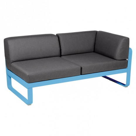 Module d'angle Droit 2 Places Bellevie gris graphite
