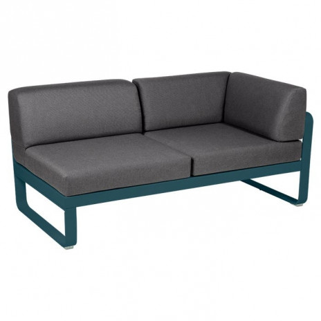 Module d'angle Droit 2 Places Bellevie gris graphite