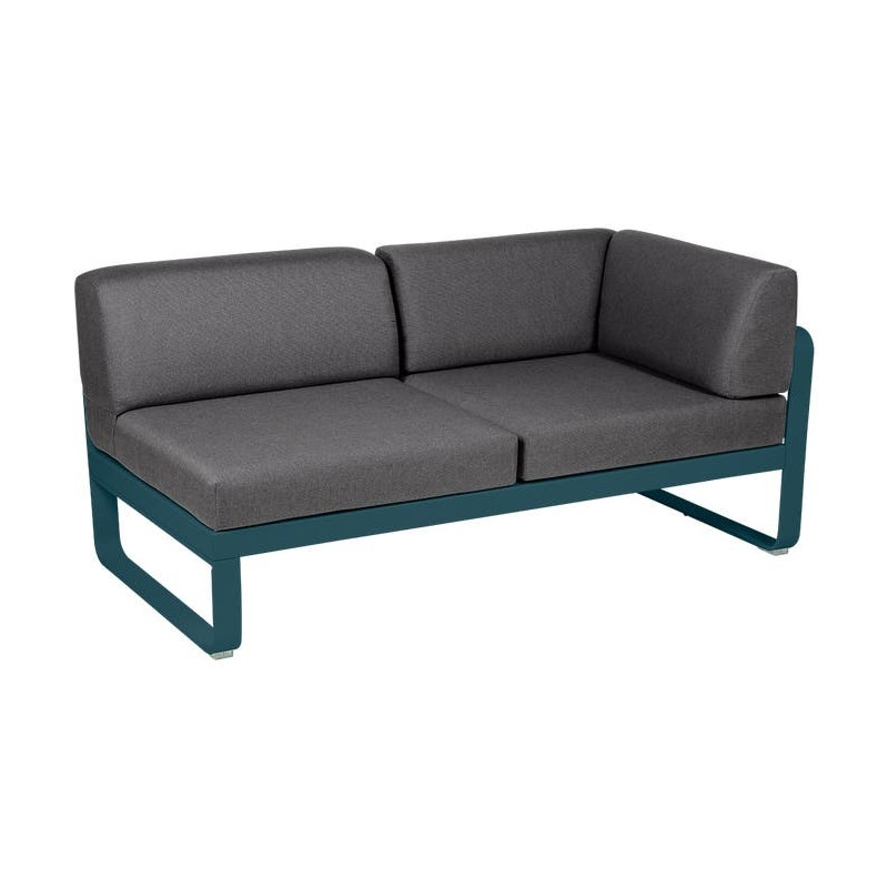 Module d'angle Droit 2 Places Bellevie gris graphite