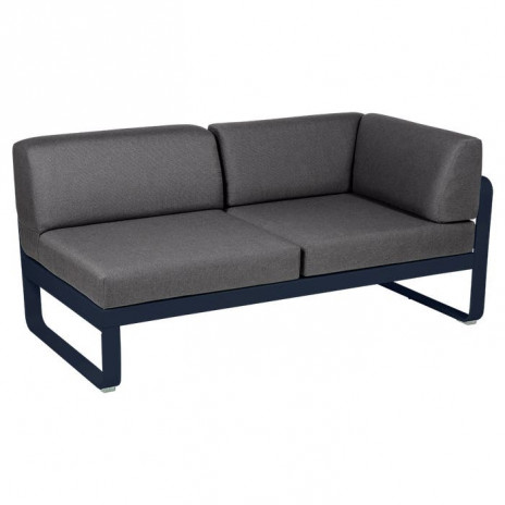 Module d'angle Droit 2 Places Bellevie gris graphite