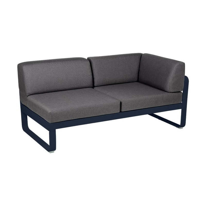 Module d'angle Droit 2 Places Bellevie gris graphite