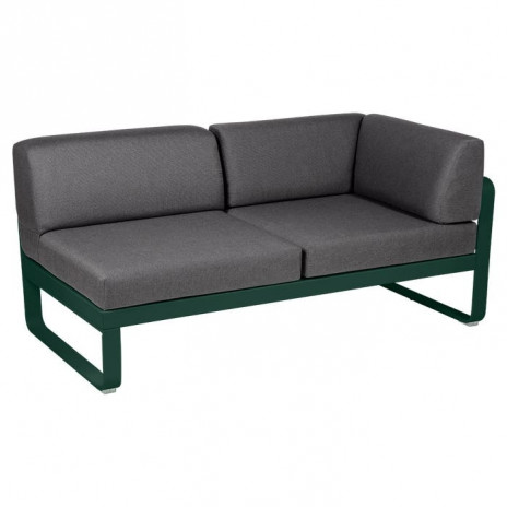 Module d'angle Droit 2 Places Bellevie gris graphite