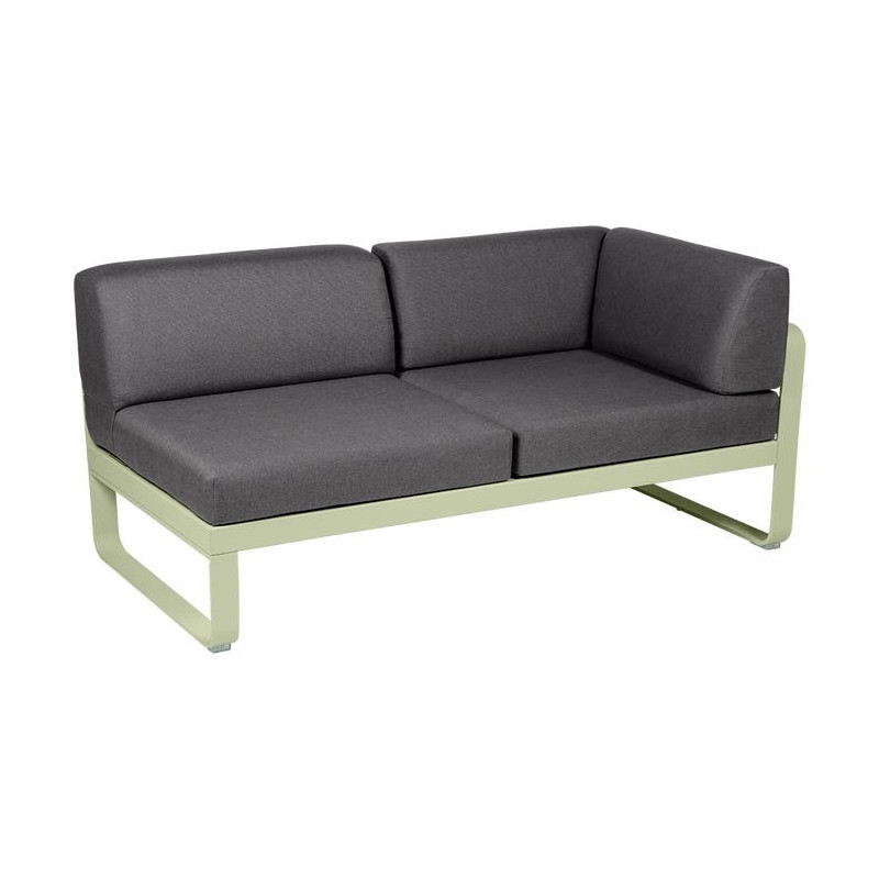 Module d'angle Droit 2 Places Bellevie gris graphite