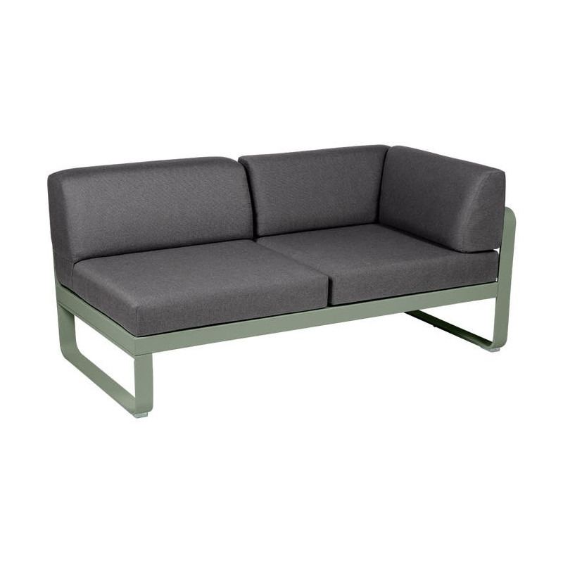 Module d'angle Droit 2 Places Bellevie gris graphite