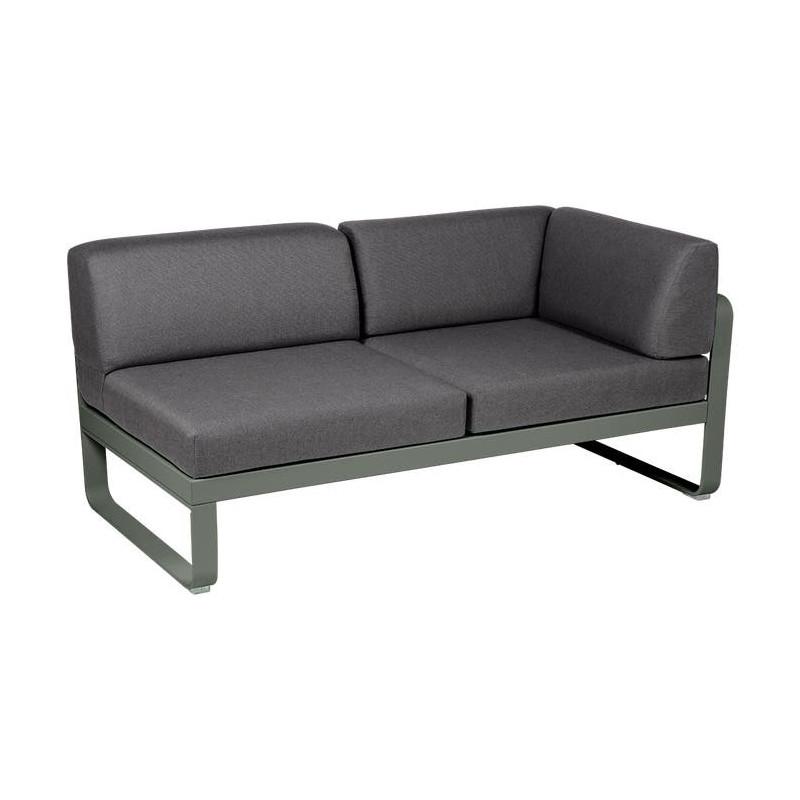 Module d'angle Droit 2 Places Bellevie gris graphite