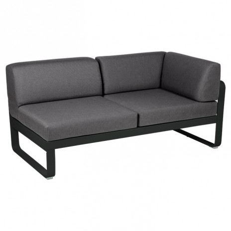 Module d'angle Droit 2 Places Bellevie gris graphite