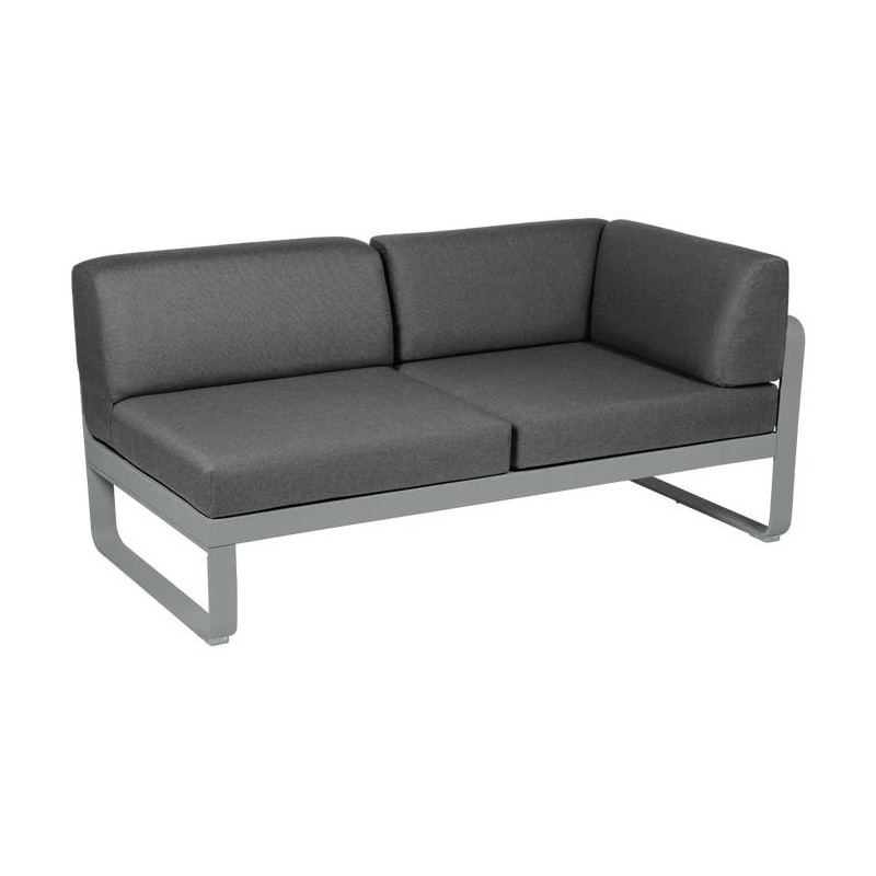 Module d'angle Droit 2 Places Bellevie gris graphite