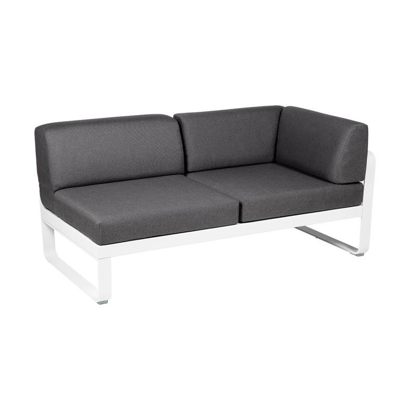 Module d'angle Droit 2 Places Bellevie gris graphite