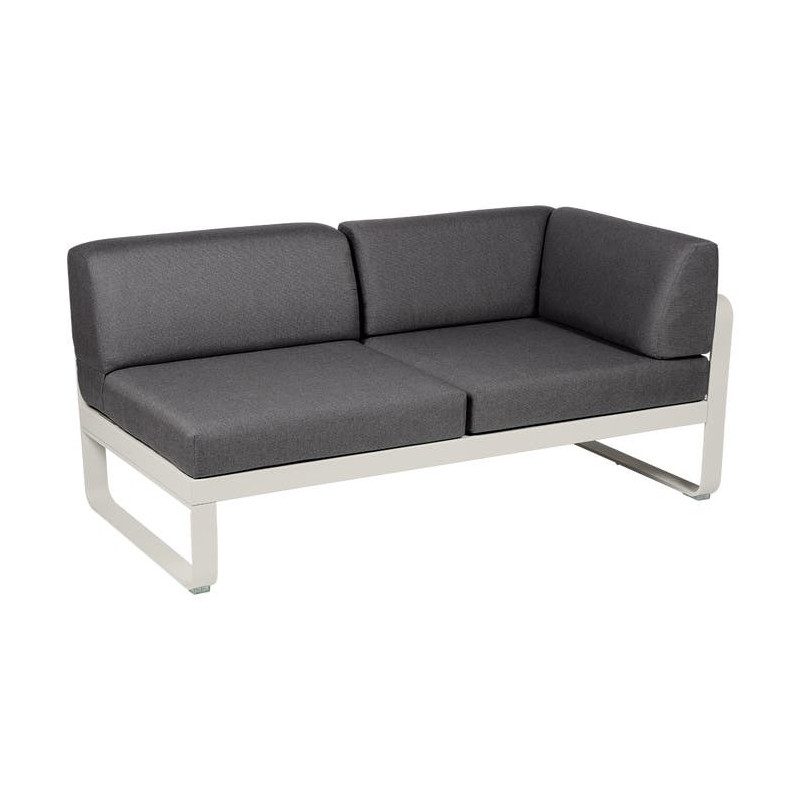 Module d'angle Droit 2 Places Bellevie gris graphite