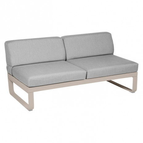 MODULE CENTRAL 2 PLACES BELLEVIE gris flanelle