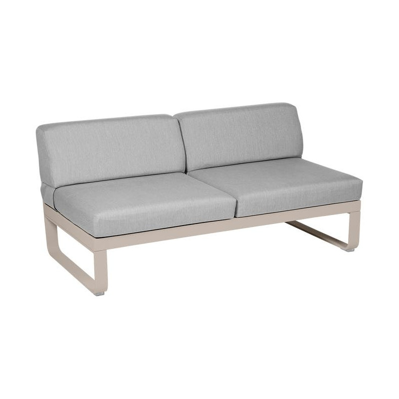 MODULE CENTRAL 2 PLACES BELLEVIE gris flanelle