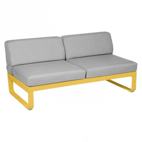 MODULE CENTRAL 2 PLACES BELLEVIE gris flanelle
