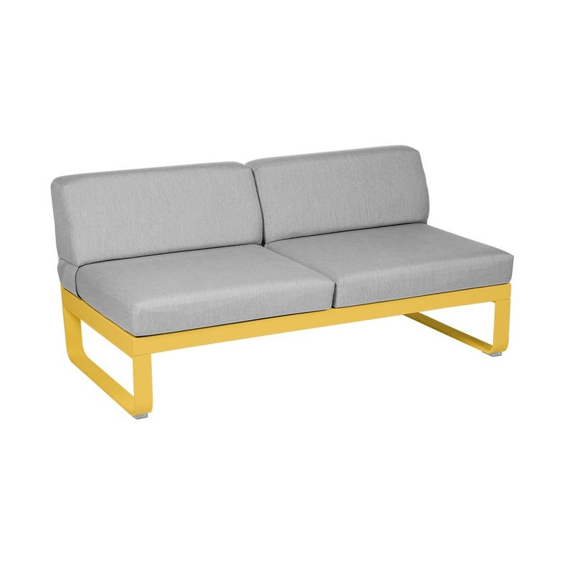 MODULE CENTRAL 2 PLACES BELLEVIE gris flanelle