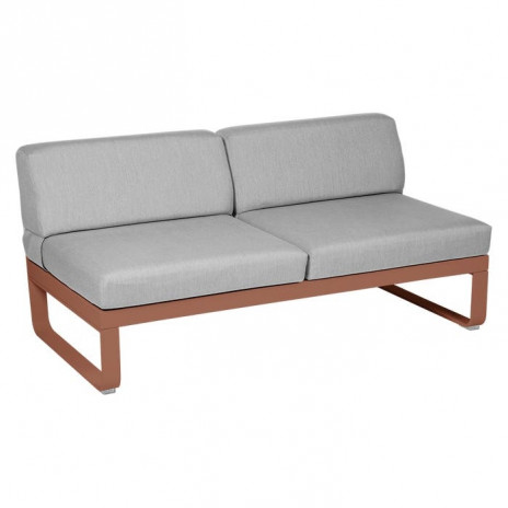 MODULE CENTRAL 2 PLACES BELLEVIE gris flanelle