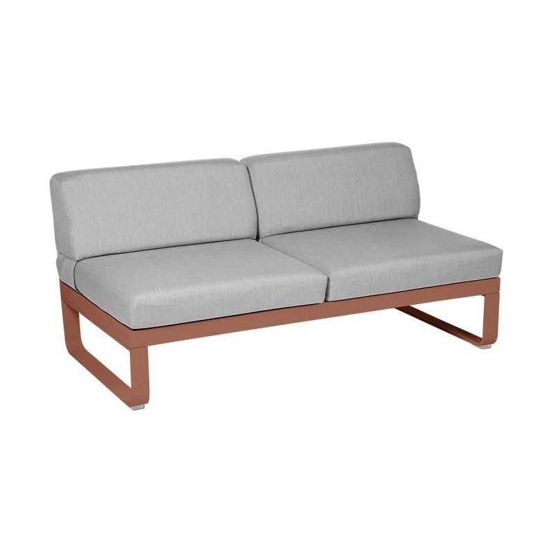 MODULE CENTRAL 2 PLACES BELLEVIE gris flanelle