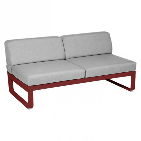 MODULE CENTRAL 2 PLACES BELLEVIE gris flanelle