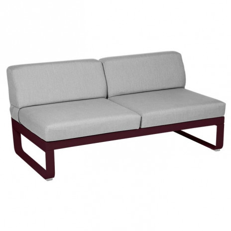 MODULE CENTRAL 2 PLACES BELLEVIE gris flanelle
