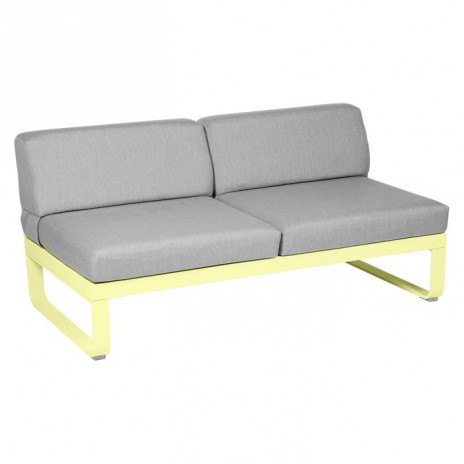 MODULE CENTRAL 2 PLACES BELLEVIE gris flanelle