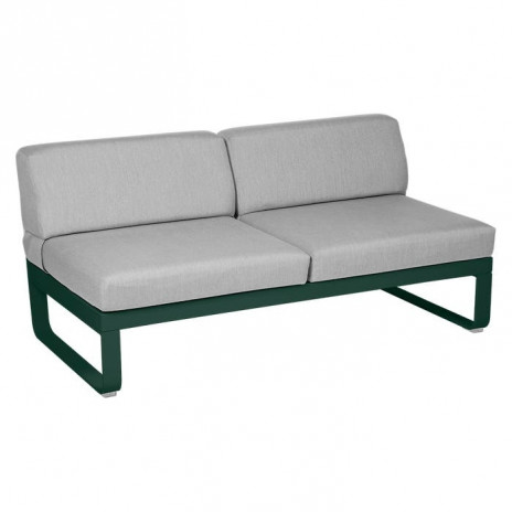 MODULE CENTRAL 2 PLACES BELLEVIE gris flanelle