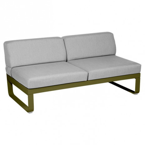 MODULE CENTRAL 2 PLACES BELLEVIE gris flanelle