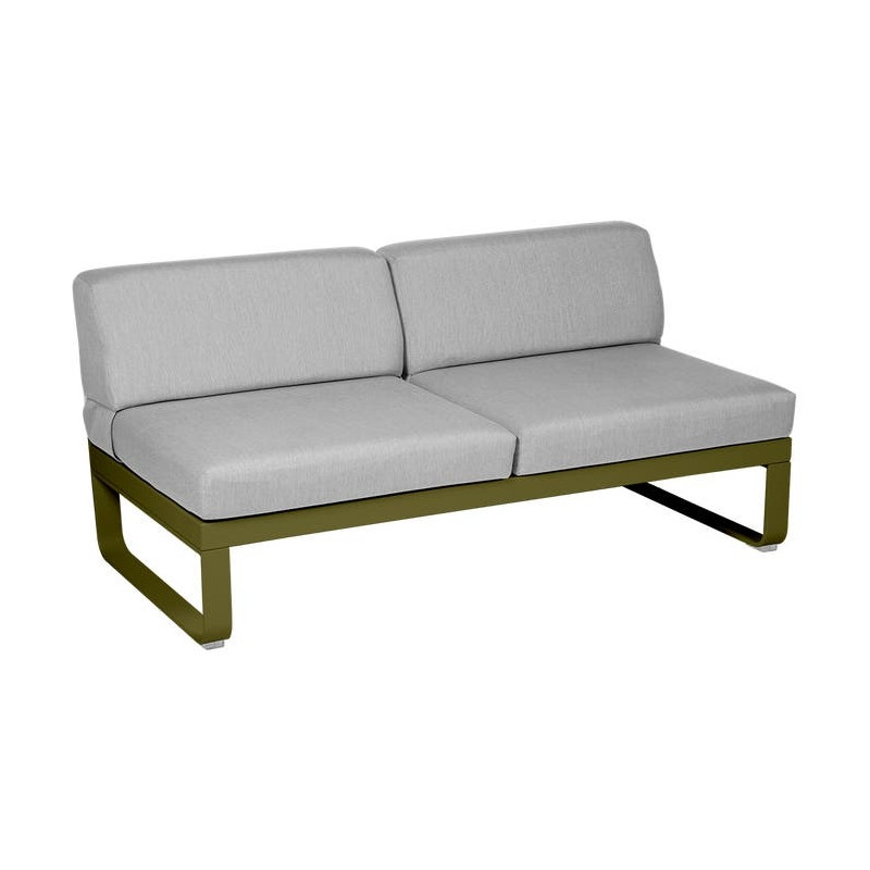 MODULE CENTRAL 2 PLACES BELLEVIE gris flanelle