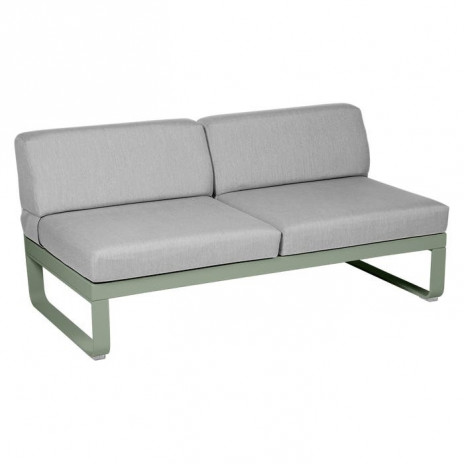 MODULE CENTRAL 2 PLACES BELLEVIE gris flanelle