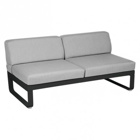 MODULE CENTRAL 2 PLACES BELLEVIE gris flanelle