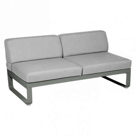MODULE CENTRAL 2 PLACES BELLEVIE gris flanelle