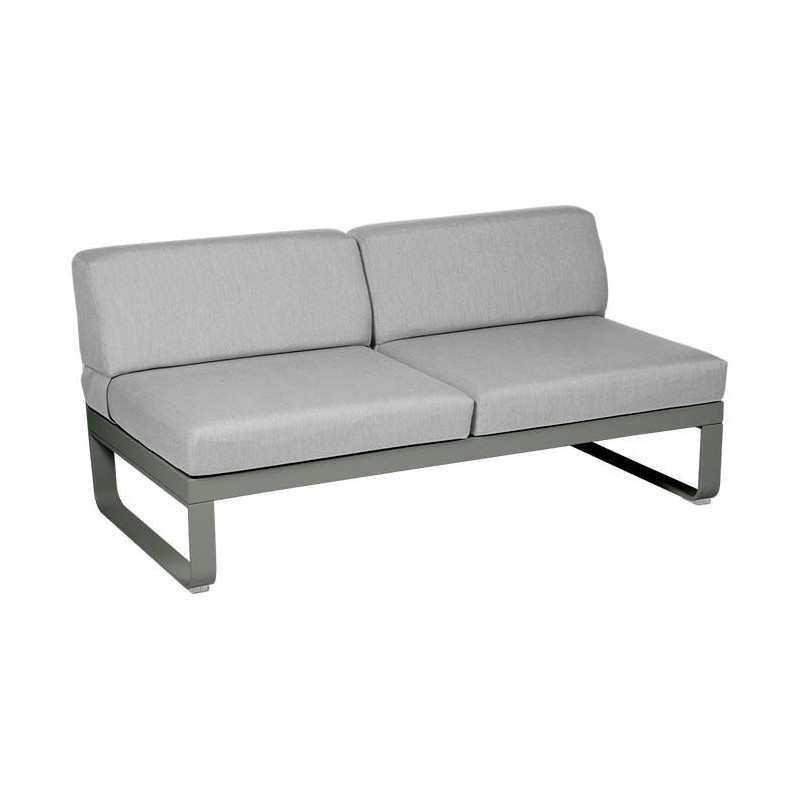 MODULE CENTRAL 2 PLACES BELLEVIE gris flanelle