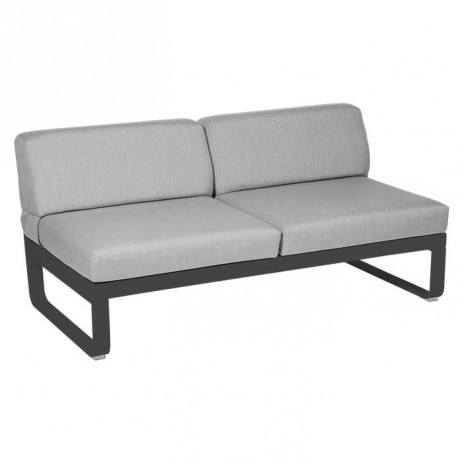 MODULE CENTRAL 2 PLACES BELLEVIE gris flanelle