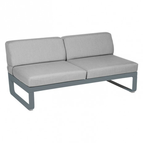 MODULE CENTRAL 2 PLACES BELLEVIE gris flanelle