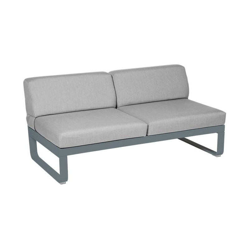 MODULE CENTRAL 2 PLACES BELLEVIE gris flanelle