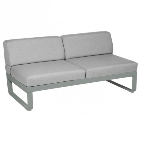 MODULE CENTRAL 2 PLACES BELLEVIE gris flanelle