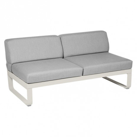 MODULE CENTRAL 2 PLACES BELLEVIE gris flanelle