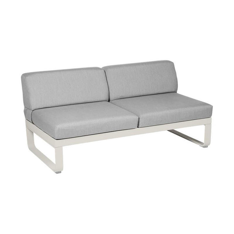 MODULE CENTRAL 2 PLACES BELLEVIE gris flanelle