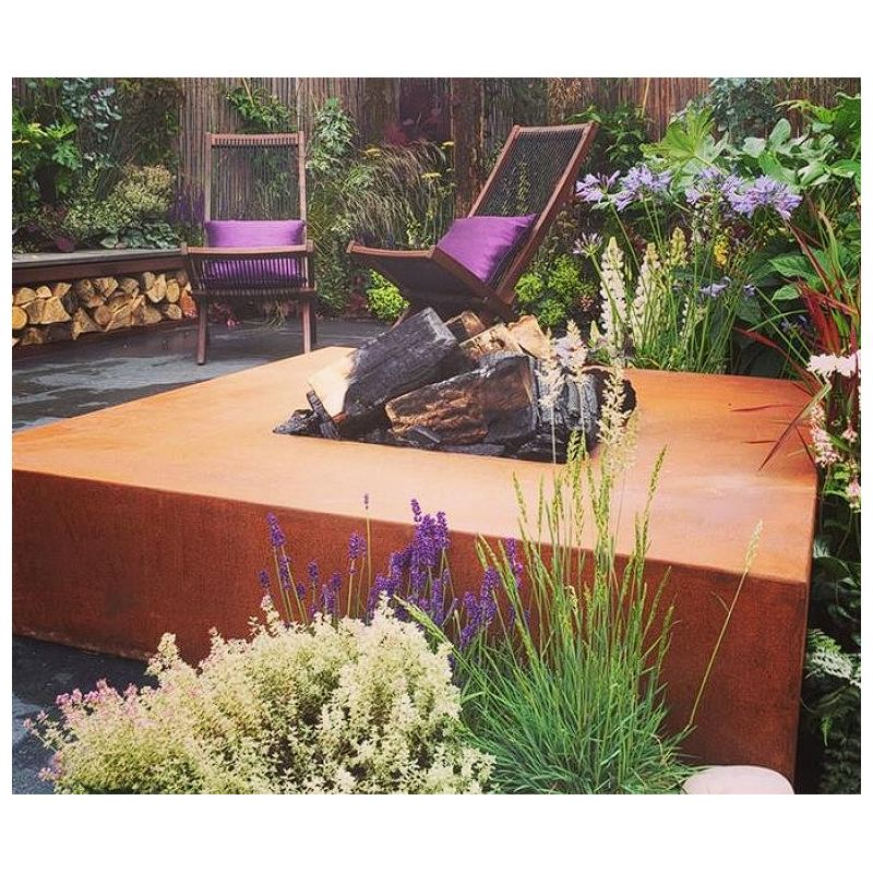 Brasero Fire Table carré plus grill