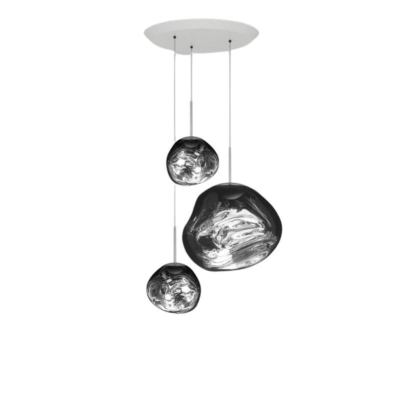 Melt Pendant System Trio Round Opal LED