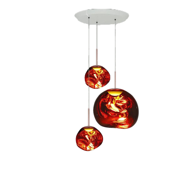 Melt Pendant System Trio Round Opal LED