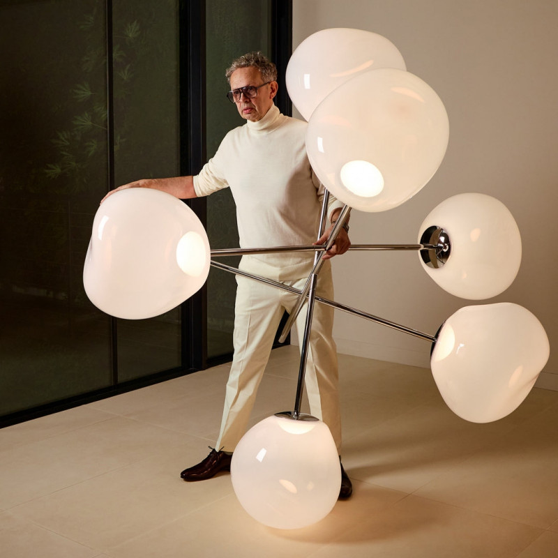 Chandelier Melt Opal Large