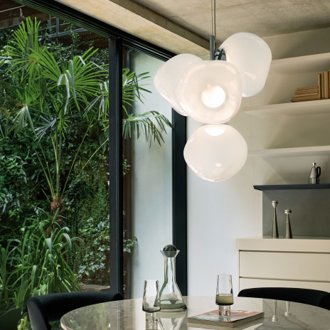 Chandelier Melt Opal Small