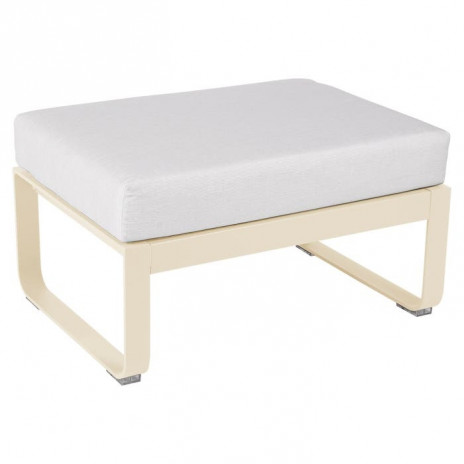 Pouf Bellevie blanc grisé