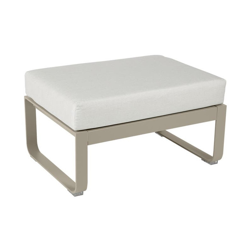 Pouf Bellevie blanc grisé