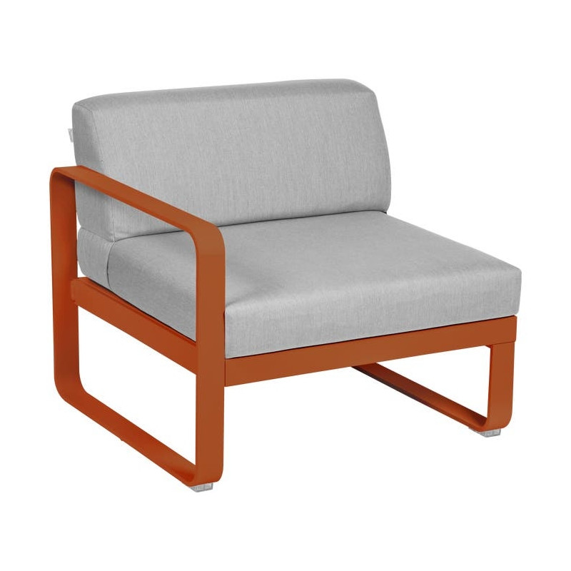 Module gauche Bellevie 1 place gris flanelle